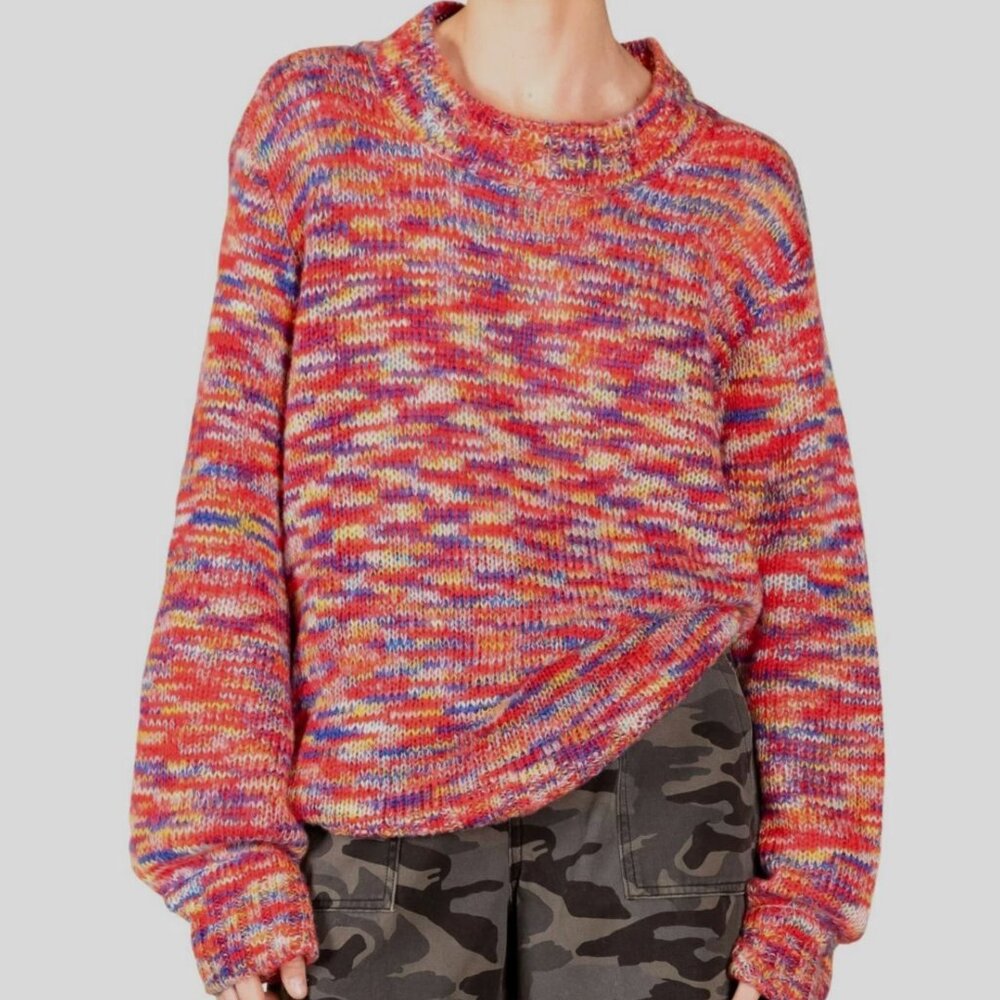 NWOT Le Superbe Red Marled Sweater